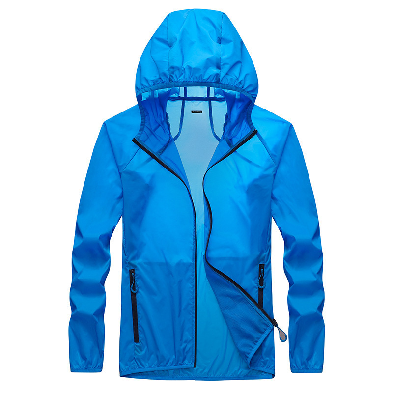 Chaqueta Cortavientos de Protección Solar de Nylon con Protección UV para Pesca y Aire Libre