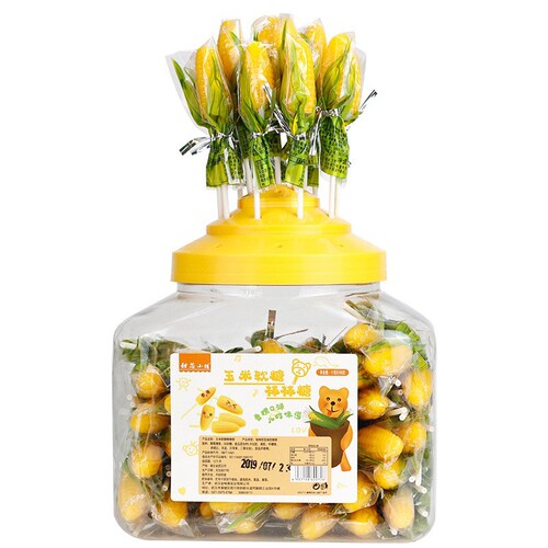 11g Corn Candy Soft Candy Drum Bar Candy Kindergarten Children's Leisure Snacks Jelly Candy Wholesale