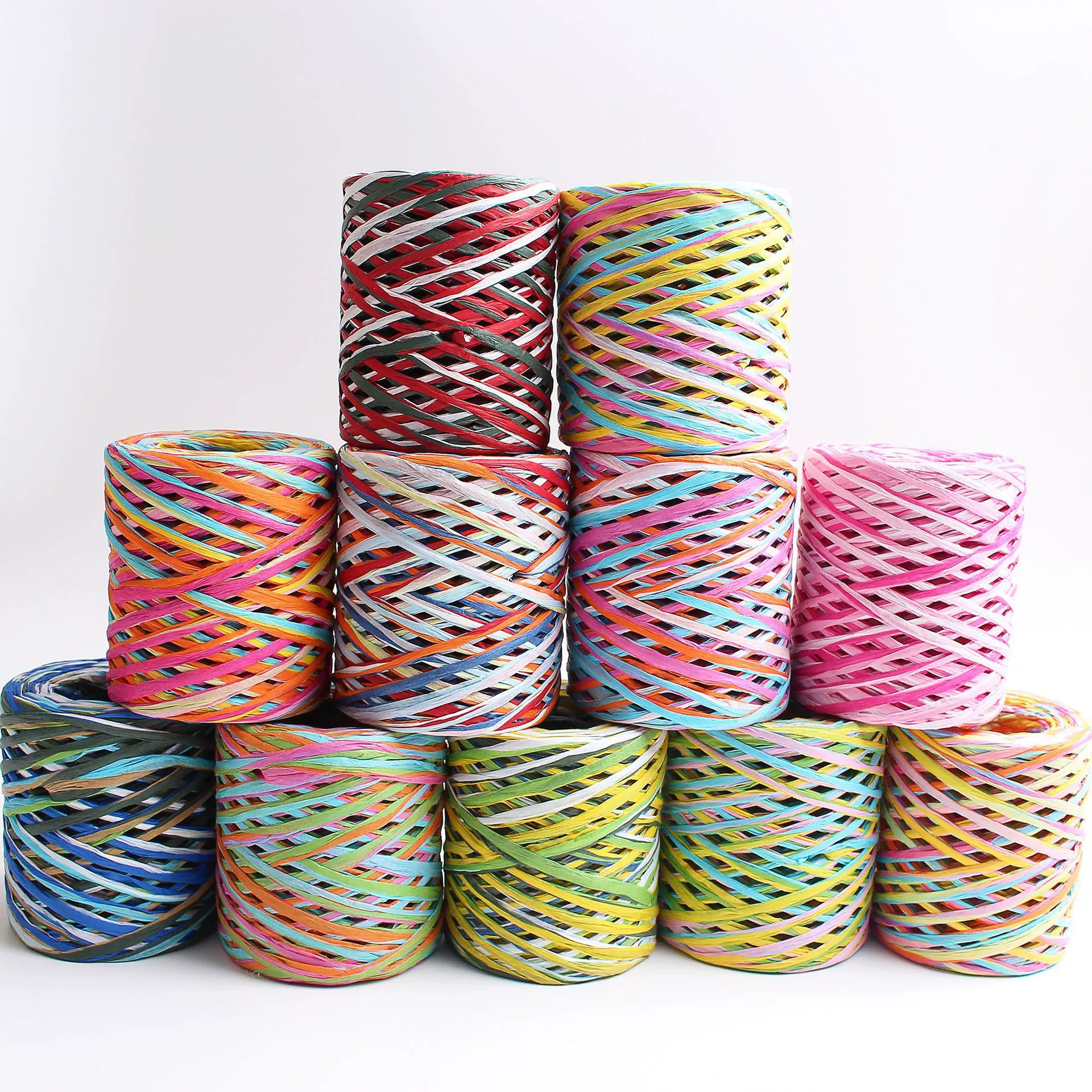Фабрика цветной трав для бумаги для трав, креативная ручная плетеная подарочная упаковочная веревка для букета для упаковки декоративная бумажная веревка C