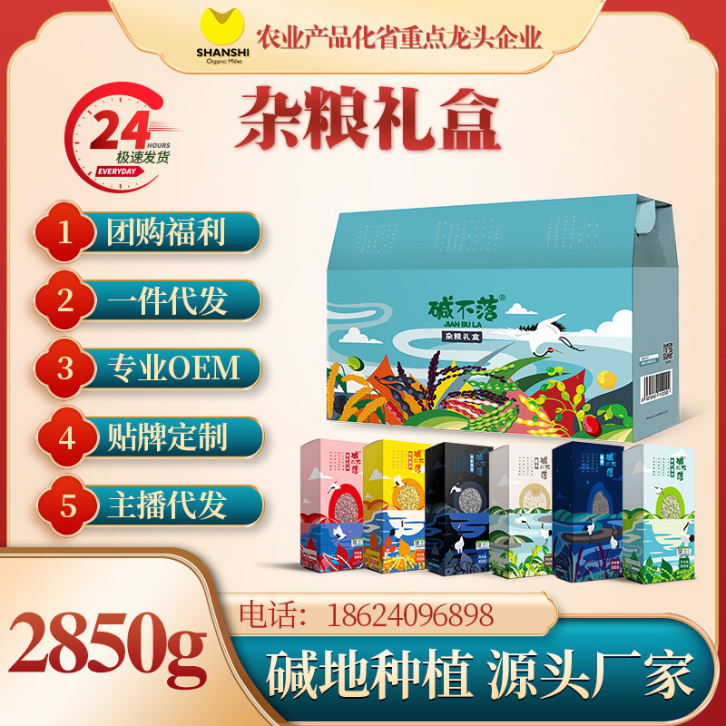 【碱不落】单氏米业杂粮礼盒2.85kg五谷杂粮礼盒公司福利年货礼品