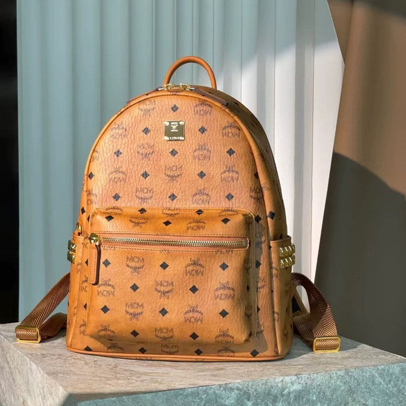 Mc Brand Unisex Rivet Backpack in Large, Medium, and Small Sizes, Versatile Mini Backpack for Commuting, Travel, and Outings