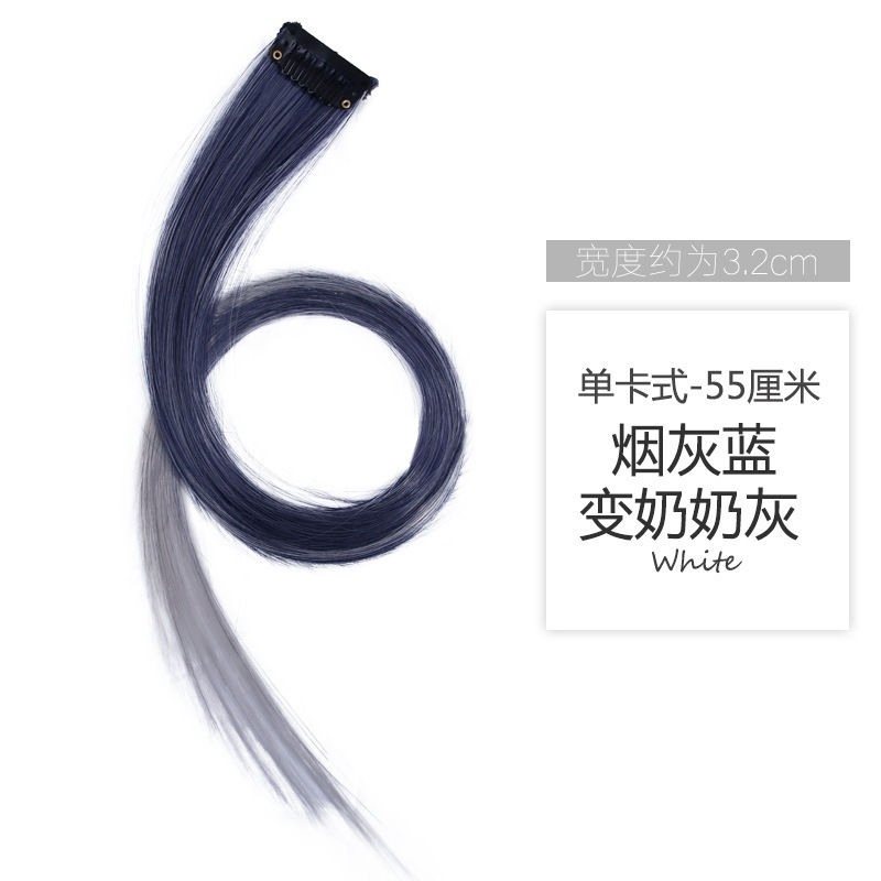 Pelucina de color pelucina extensión de cabello colgante oreja pelucina de teñido de cabello simulado pelucina de blanqueo pelucina de seda de alta temperatura pelucina de cabello recta