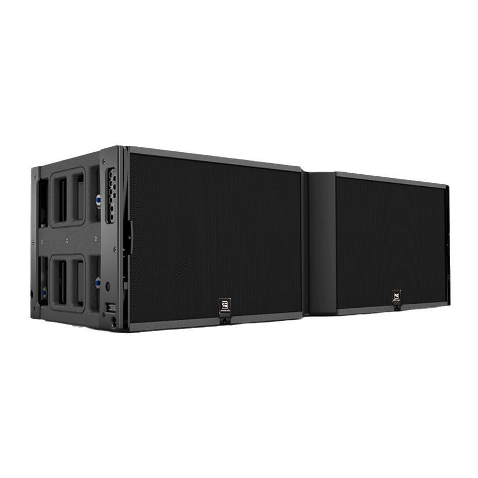 Altavoces de arreglo lineal de tres vías duales de 15 pulgadas, altavoces de arreglo lineal de audio profesional de alta potencia para exteriores, portátiles