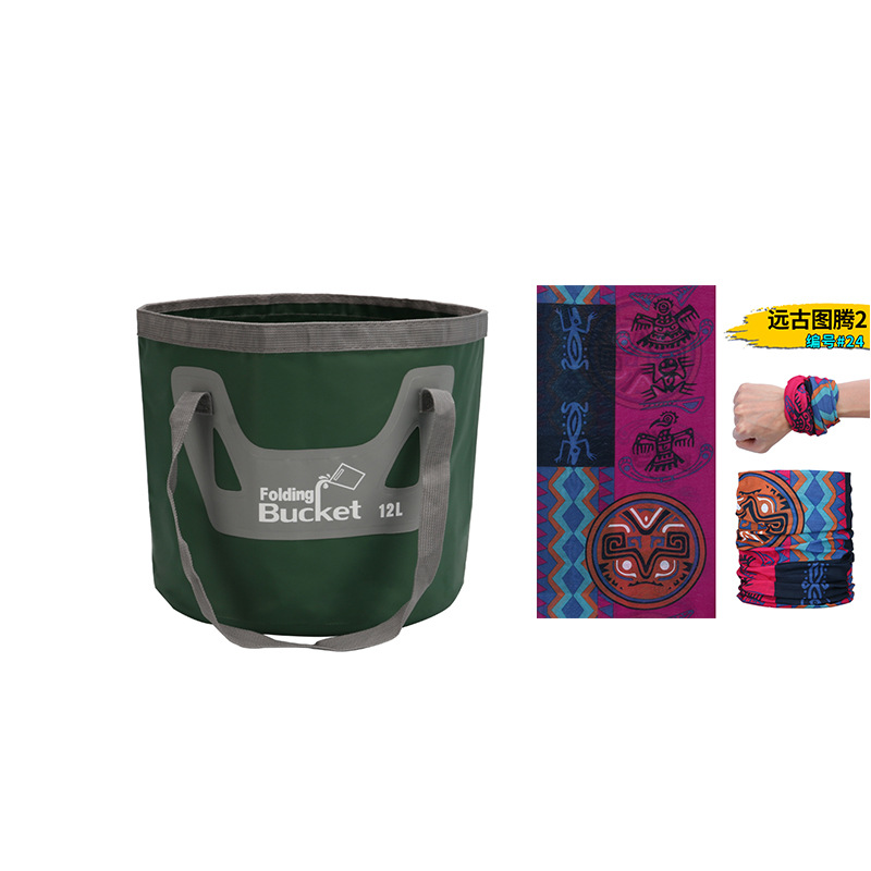 新型手提げ旅行袋釣り桶折り畳みバケツバッグ屋外便利旅行洗車バケツ屋外防水袋