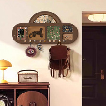 BE-002中古风简约梅花洞洞板装饰画玄关走廊多功能置物挂画