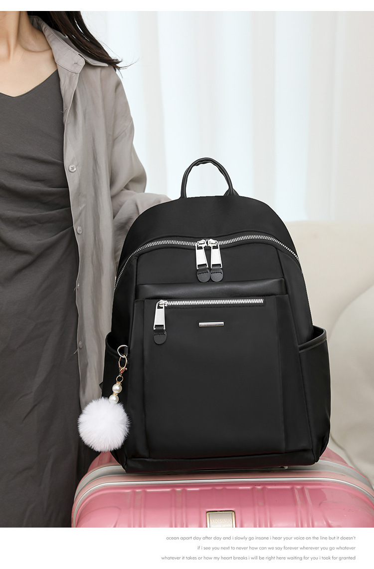 Functional Backpack Bags Type Waterproof Color Block Casual Women's Backpack