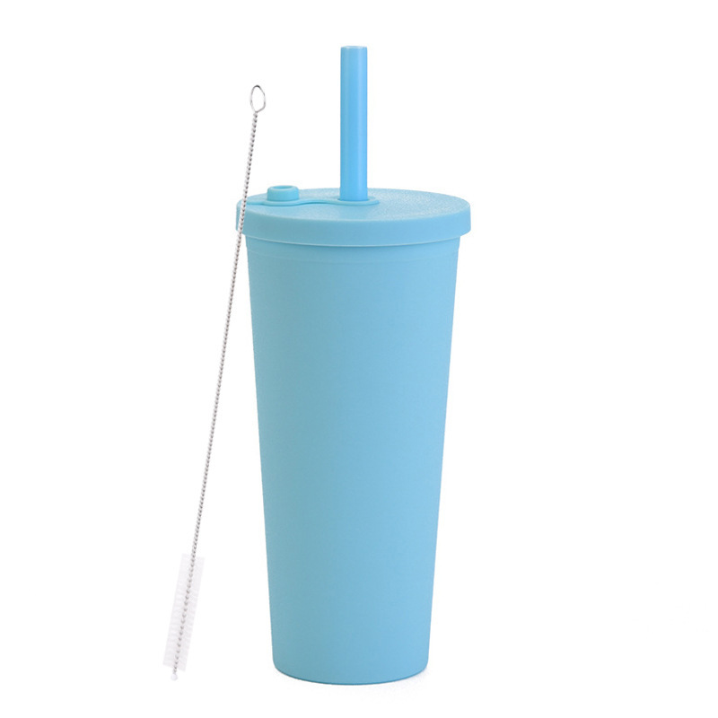 2025 新しいクロスボーダー二層プラスチック大穴ストローカップ透明パールミルクティーカップボバストローカップカスタマイズ|undefined