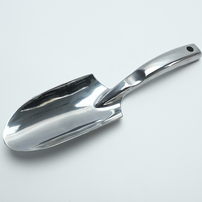 Amazon fuente transfronteriza fábrica de herramientas de jardinería traje de aleación de aluminio traje de jardín pala de rastrillo pala de una pieza