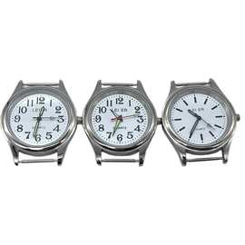 全钢雷尔石英表头 手表配件日本2035机芯 中老年人数字面防水手表