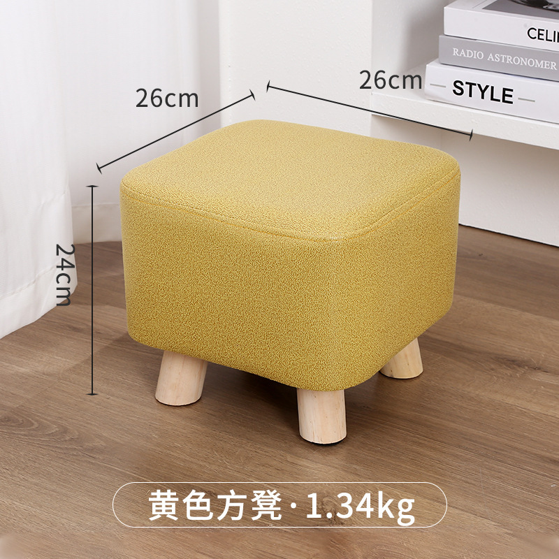 家庭用の布芸の低い腰掛けの創意的な小さい板の腰掛けのファッション的な玄関は靴の腰掛けを換えてlogoの丸い腰掛けの小さい腰掛けを印刷することができます。|undefined