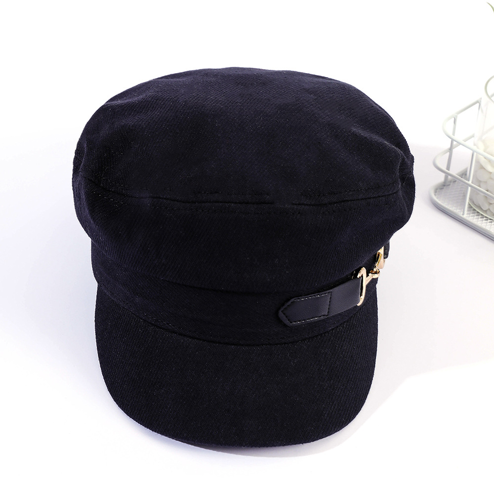 La primavera y el otoño de tapa plana enarboló el sombrero del pintor de las mujeres de moda casual del todo-fósforo japonés newsboy sombrero