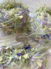 卸売り睡莲DIY手混糸特色糸棒針鉤針編み毛糸薄い紫色混糸