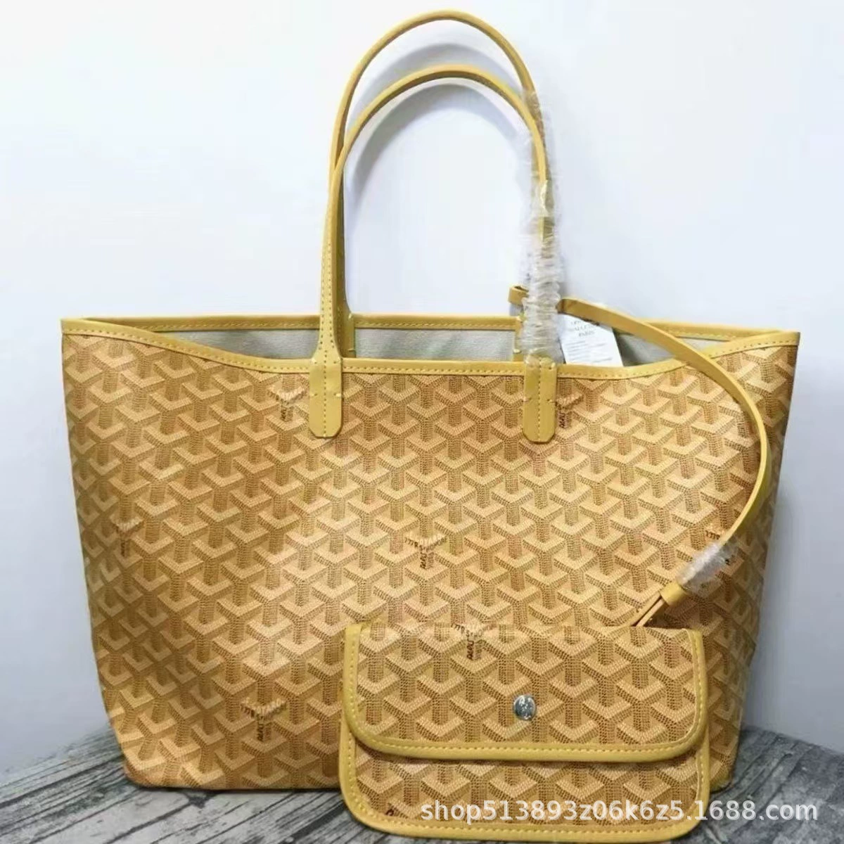 2025 новая блестящая сумка через плечо Goyard, тоут, сумка с зубчатым принтом, переносная хобо, шоппер