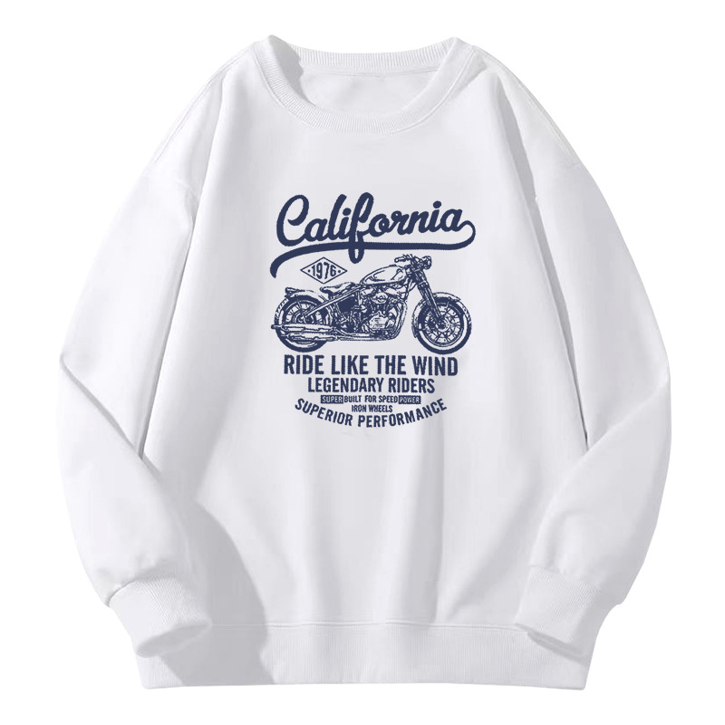 Suéter masculino primavera y otoño pesado estilo americano puerto viento de marea hookah cuello redondo manga larga chaqueta suelta camisa de base chaqueta