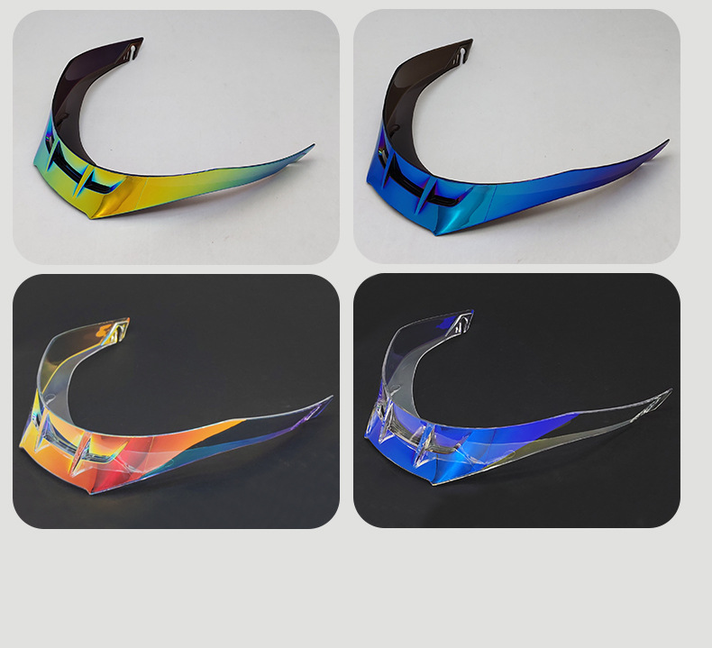Pista Helmet Large Rear Wing Pista Gprr/Corsa Motorcycle Helmet Air Spoiler Modified Electroplated Rear Wing
