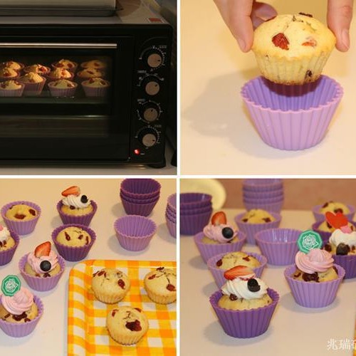 诚信产品 定捷公司硅胶马芬杯蛋糕模 厂家现模供应 欢迎批发