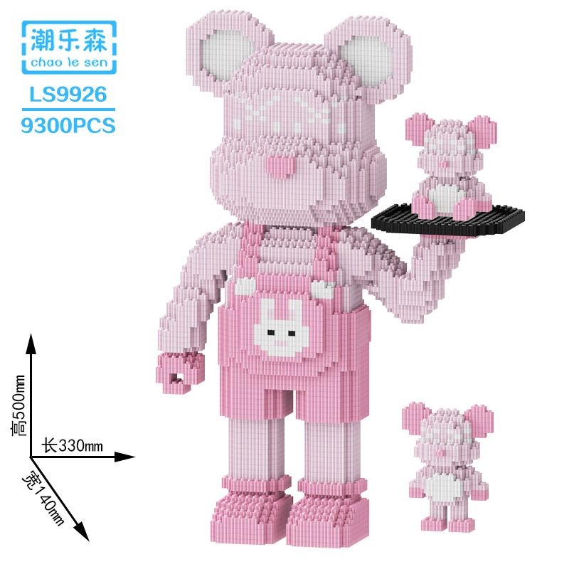 Constructor set Lego DIY small-brick fox toy, multi-size models 17–100 cm, birthday gift