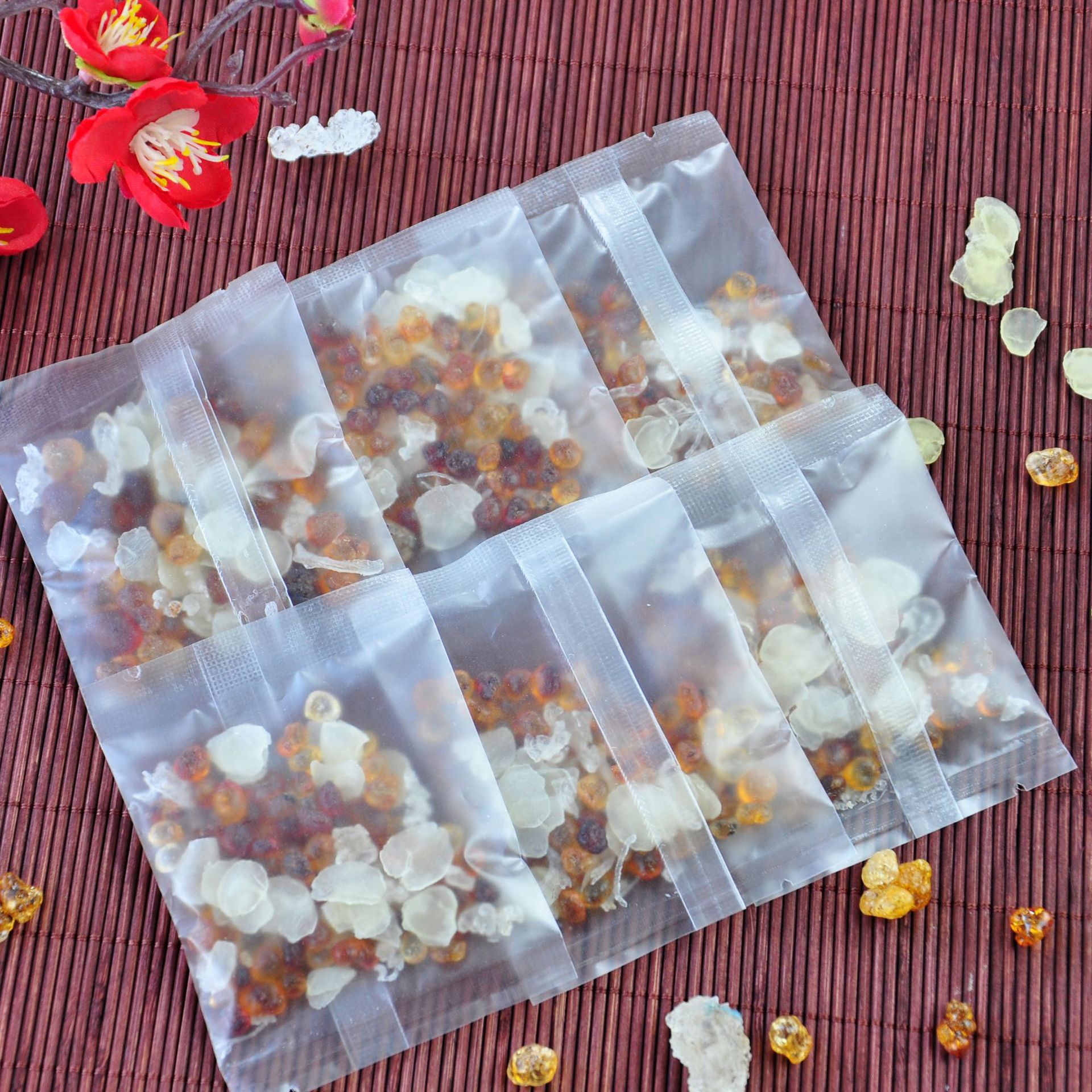 Taojiao Soapnut Rice Snow Grass Combo Set, Source Factory, Independent Packaging 15g/Bag, Glue Soup, Taojiao