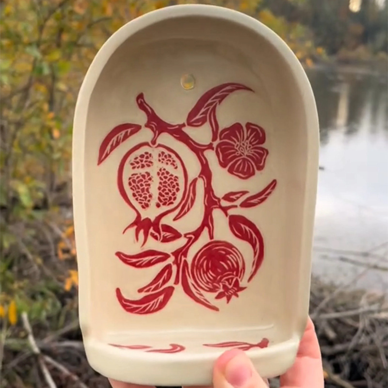 New Cross-border Product: Hand Painted Ceramic Altar, Hand-painted Resin Bowl, Interesting Candle Holder, Bright_voghion.com