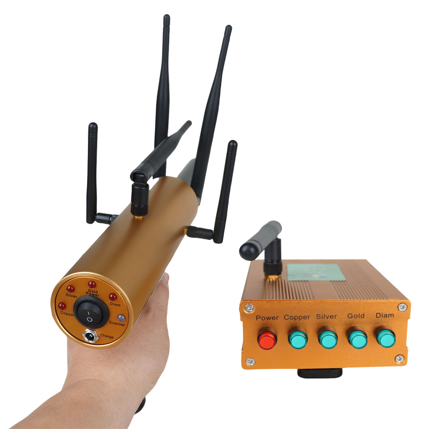 Underground Metal Treasure Hunter Remote Handheld Gold Detector Outdoor High Precision Small Gold, Silver and Copper Treasure Detector