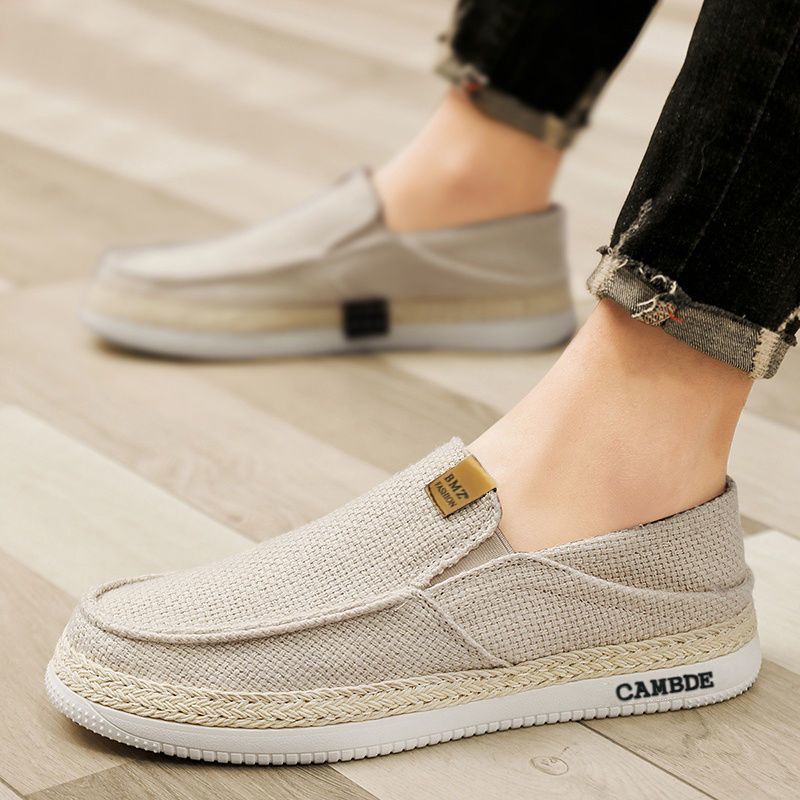 Zapatos de lona casuales bajos de verano, cómodos viejos zapatos de tela de Beijing para hombres transfronterizos con suela suave transpirable de un pie zapatos para hombres image 5