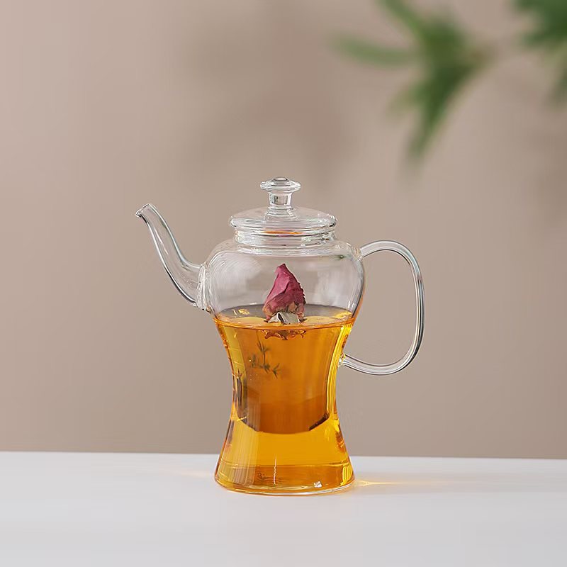 耐热玻璃过滤一体式迷你小茶壶一人用功夫茶具泡茶壶透明精致茶壶