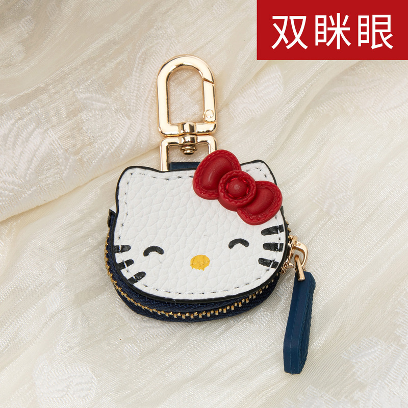 スポット卸売高価値ハローキティペンダントかわいい漫画ハローキティバッグペンダント KT 猫キーホルダー|undefined