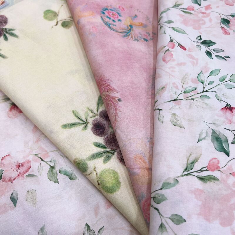 All-Cotton Digital Popular Cotton Clothing Printed Fabric Ins Style Family Clothing Boys and Girls Cheongsam Shirt Dress Vest