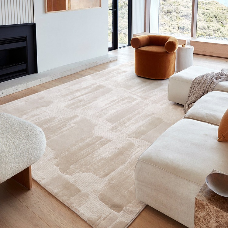 Alfombra Redonda Moderna y Sencilla de Fábrica, Impermeable y Resistente a las Manchas, para Sala de Estar, Dormitorio, Alfombra de Noche, Tapete para Piso