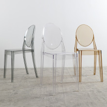 水晶透明椅子网红休闲创意简约现代主题餐厅餐椅亚克力塑料餐椅