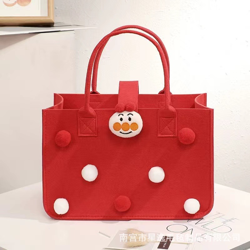 큰 빨간 모피 공 스타일; 30*20*18