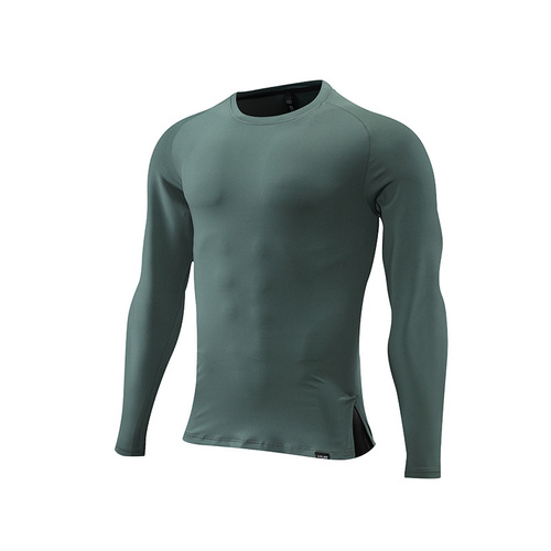 Men's Long Sleeve Autumn Thin Shirt Outdoor Running Quick Dry T-Shirt Elastic Comfort Fitness Training Long Sleeve