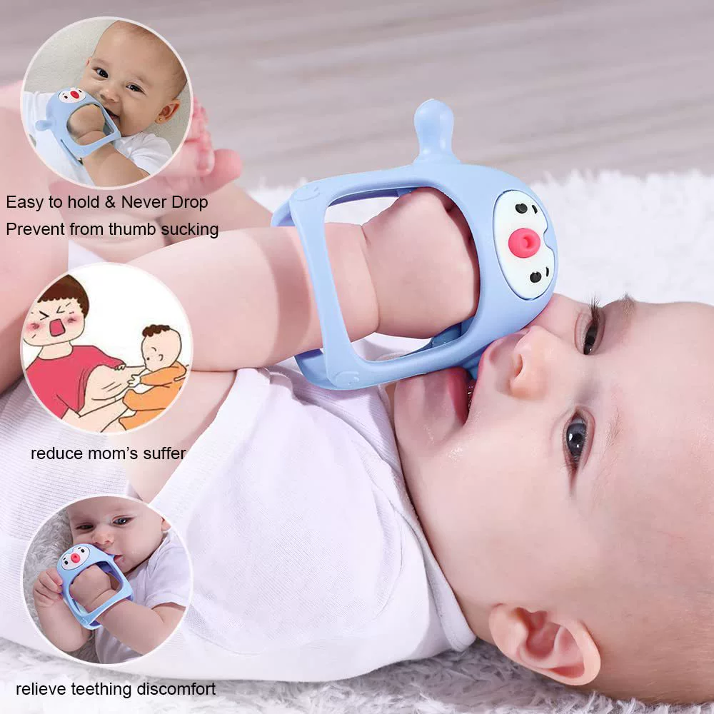 Gloves, children's silicone teether, teething
