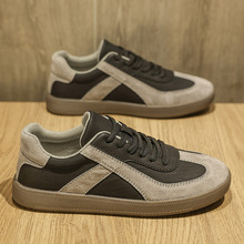 2024新款秋冬男鞋休闲时尚百搭青少年防滑日常外出散步舒适平板鞋