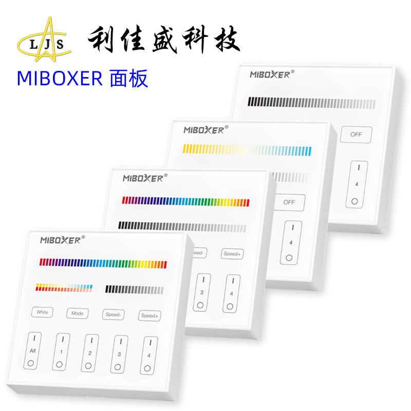 MIBOXER 2.4G Wireless Panel Remote Control, High-End Home Decor 86 Wall-Mounted Remote Control B3 K0S T2