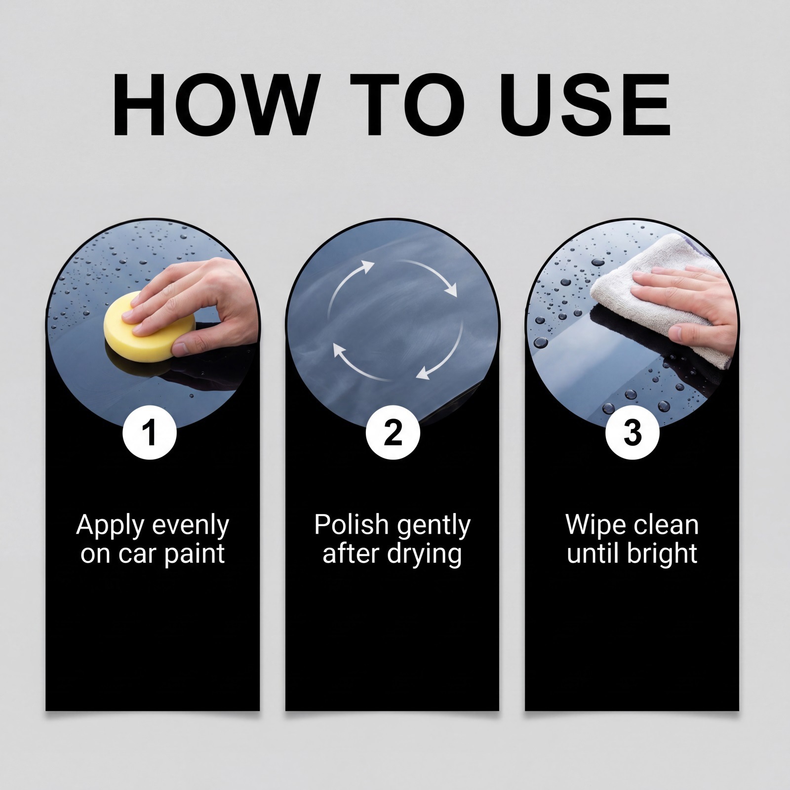 Cross-Border Homonth Brazilian Palm Wax Car Paint Scratch Repair, Maintenance, Refurbishment, Cleaning, and Gloss Enhancement