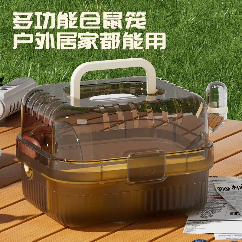 Уходящая клетка хомяка Супер большая космическая клетка золотого медведя Акриловые прозрачные клетки хомяка большая вилла для животных