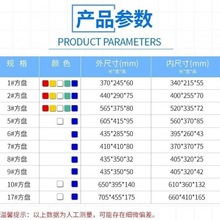 塑料托盘批发加厚长方形方浅盆矮箱胶周转方盒零件工具盒养殖方子