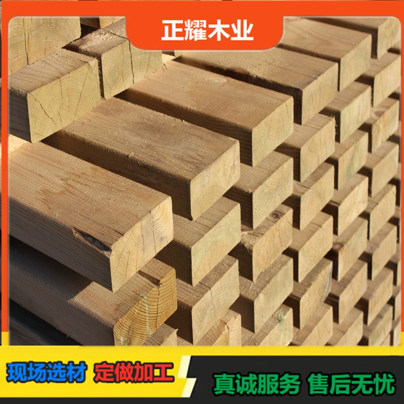 Оптовая деревянный Киль строительство деревянный квадратный древний строительный материал антисептик Дерево болиголов Чонсам ананас решетка карбонизированная древесина