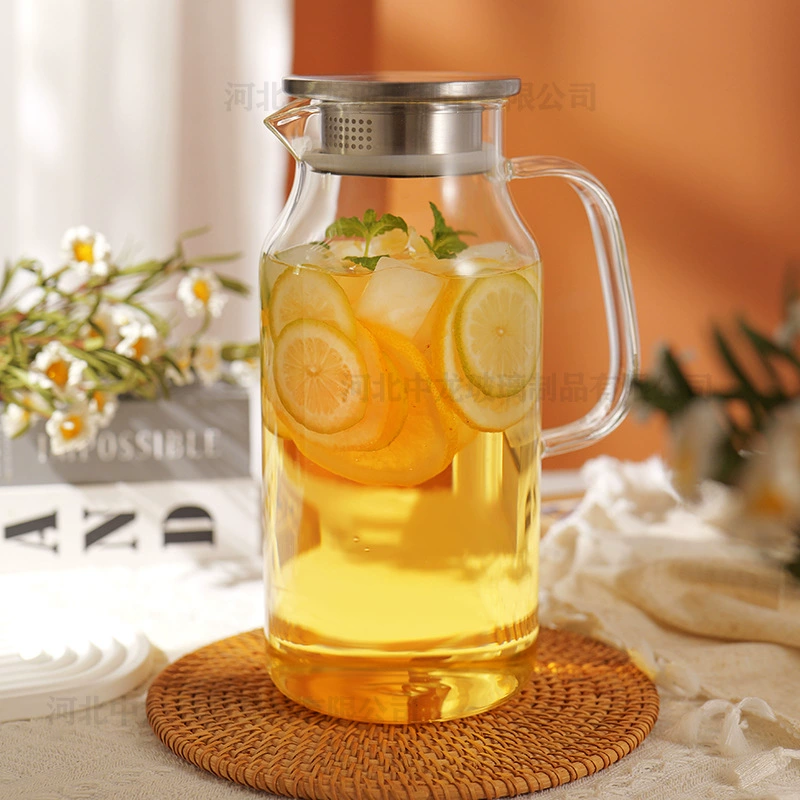 [Прямое горение открытым пламенем] Взрывозащищенный термостойкий высокотемпературный стеклянный чайник для холодной воды, бытовой чайник для кипятка большой емкости, чайник для холодной воды