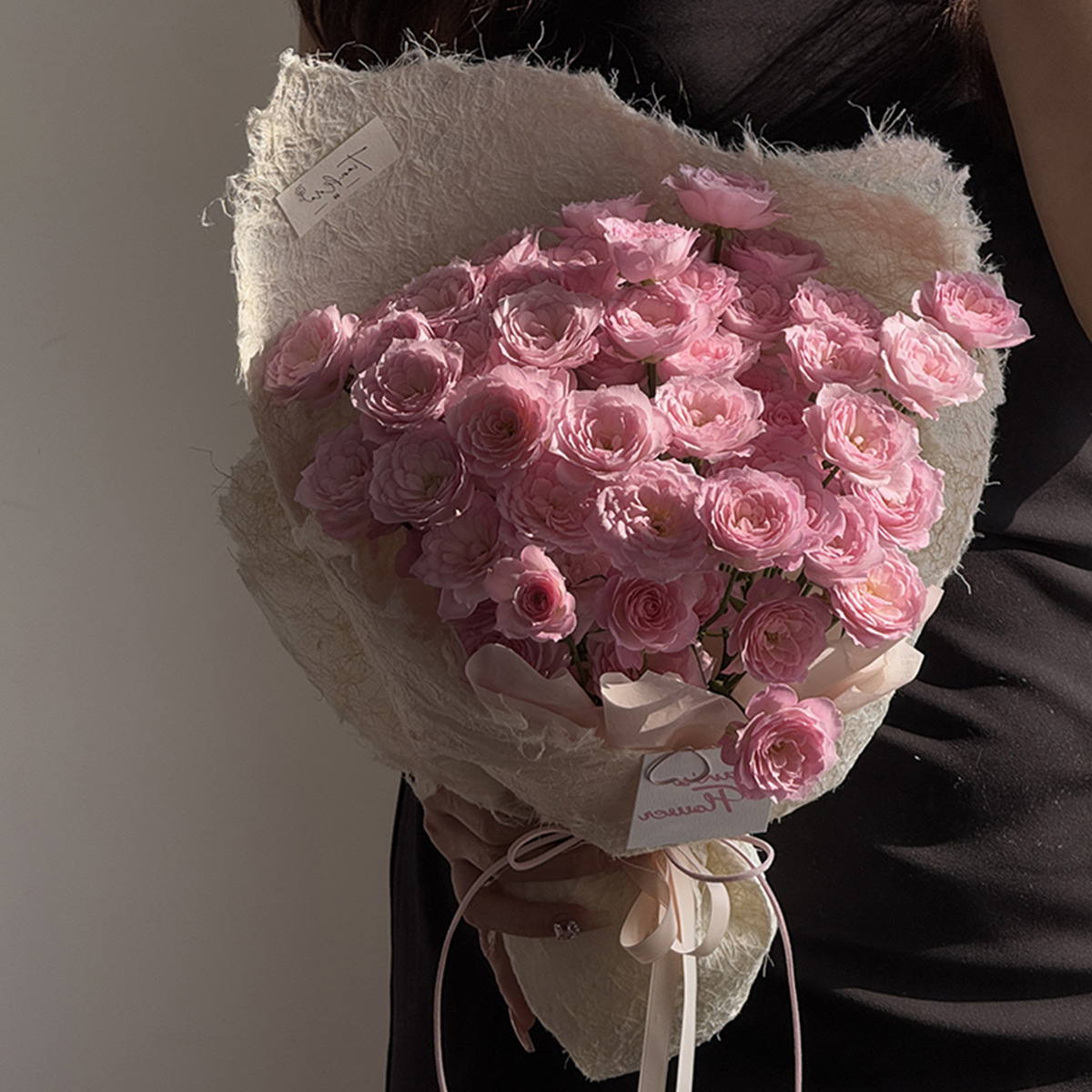 Siete colores cordier nube seda de lino papel de fibra larga flor flor flor florista papel de embalaje floral material DIY