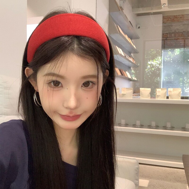 秋冬新款宽边头箍显脸小高级感压发洗脸发卡防滑不伤发外戴发箍女|undefined