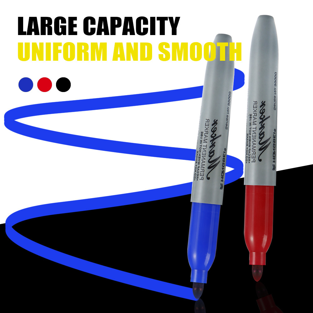 Marcador de aceite de gran capacidad rojo, verde, azul, ancho de línea de 5 mm, marcador de aceite de secado rápido, marca impermeable