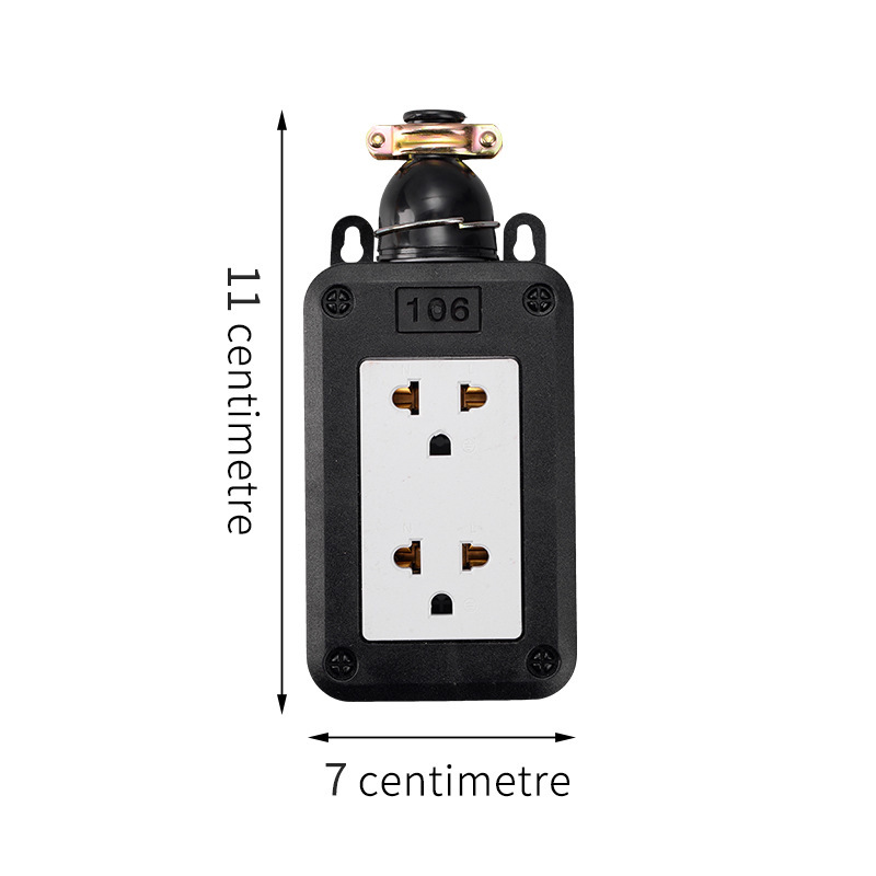 Socket de ingeniería de cobre a prueba de explosiones sin cable de alta potencia para el sudeste asiático, Tailandia, Laos, Myanmar, Camboya