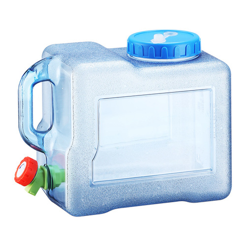 8-liter outdoor water bucket with hose, food-grade, car-mounted, self-drive travel water bucket, camping, purified water