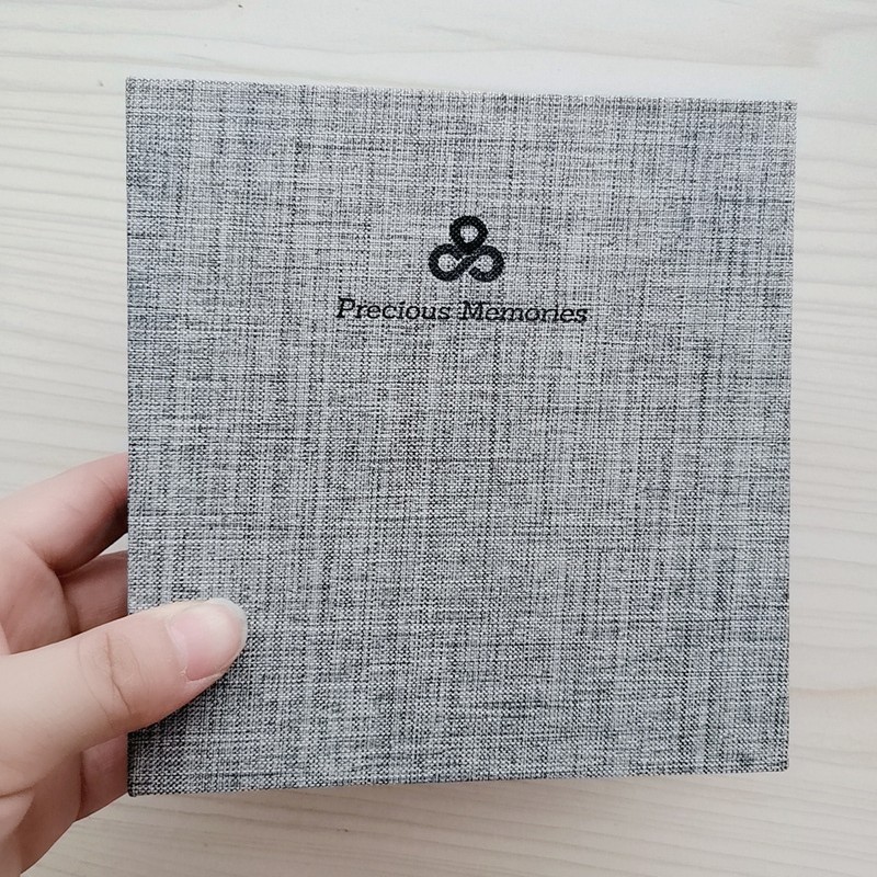 Al por mayor elegante de algodón y lino de hojas sueltas álbum de PP álbum de cine boleto de almacenamiento postal de 3 pulgadas de 5 pulgadas