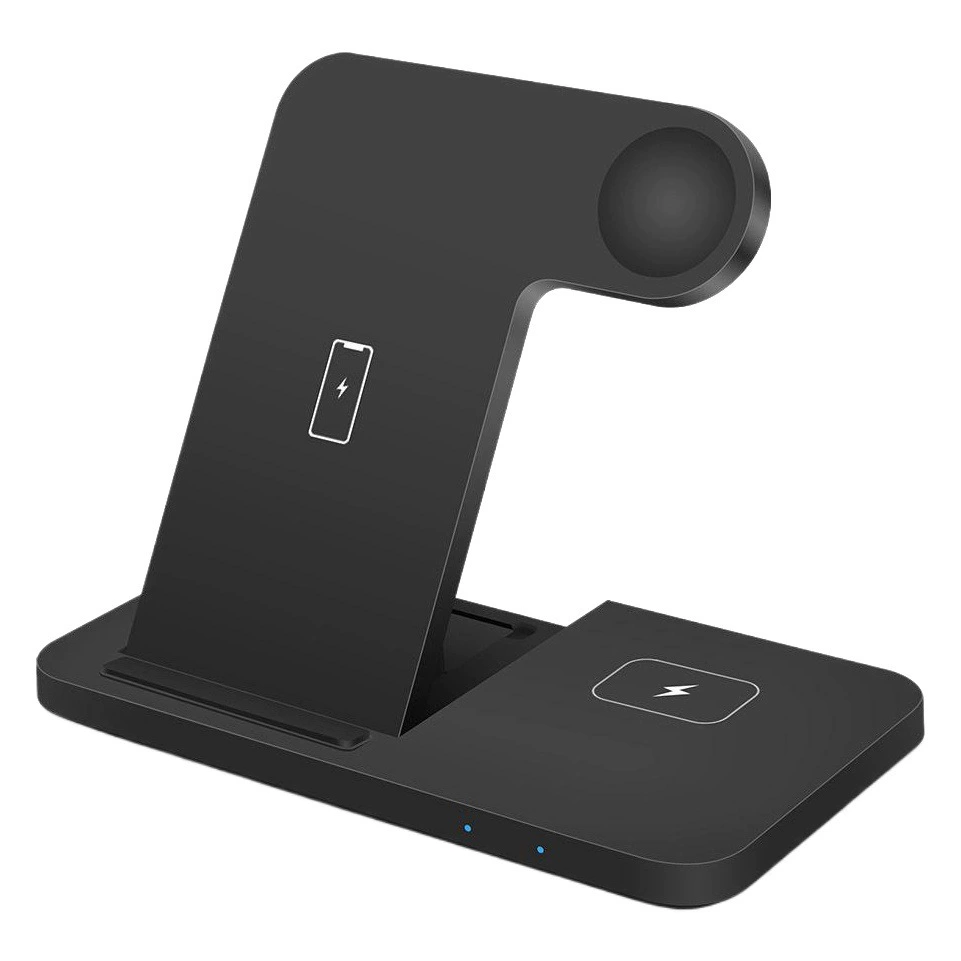 FDGAO/Складное Беспроводное зарядное устройство 3-в-1 15 Вт Поддержка быстрой зарядки QI Подходит для Apple 12 и часов с наушниками