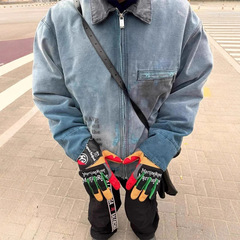 GD权志龙同款ERD忧郁的富二代潮牌男士复古秋冬宽松工装夹克外套