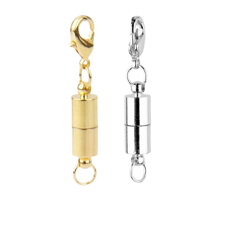 Glossy cylindrical magnet buckle DIY suction buckle buckle connecting buckle lobster buckle magnetic buckle accessories necklace magnetic buckle