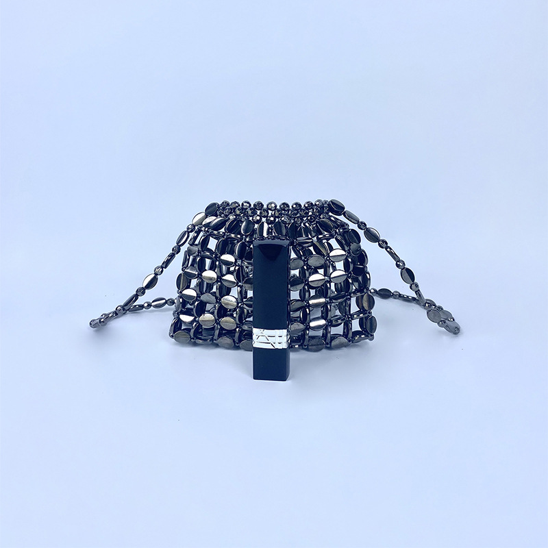 52g Weight Sequins Fashion Element Open Closure Type Single Shoulder Strap Strap Type Shoulder Bag Bags Type Holiday, Travel, Daily Occasion Acrylic Material Solid Color Pattern 2025 Spring and Summer Season Women's Gender Streetwear Style Dumpling Shape Shape Small Size Women's Small Arylic Solid Color Streetwear Sequins Dumpling Shape Open Shoulder Bag 5